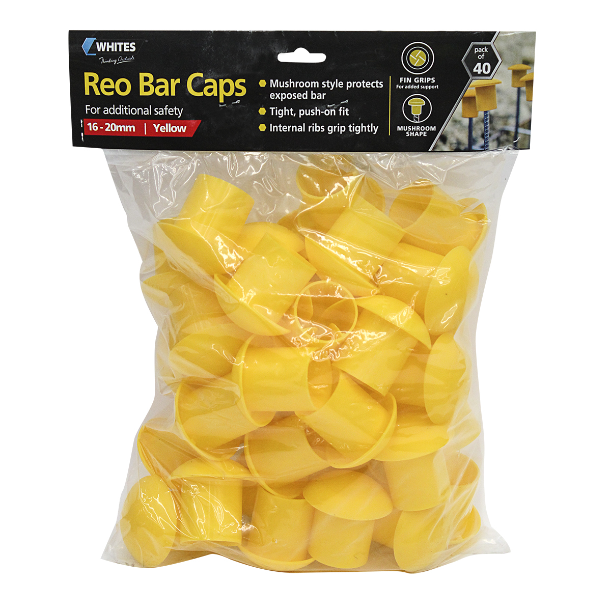 12338 reo bar caps yellow 40pk
