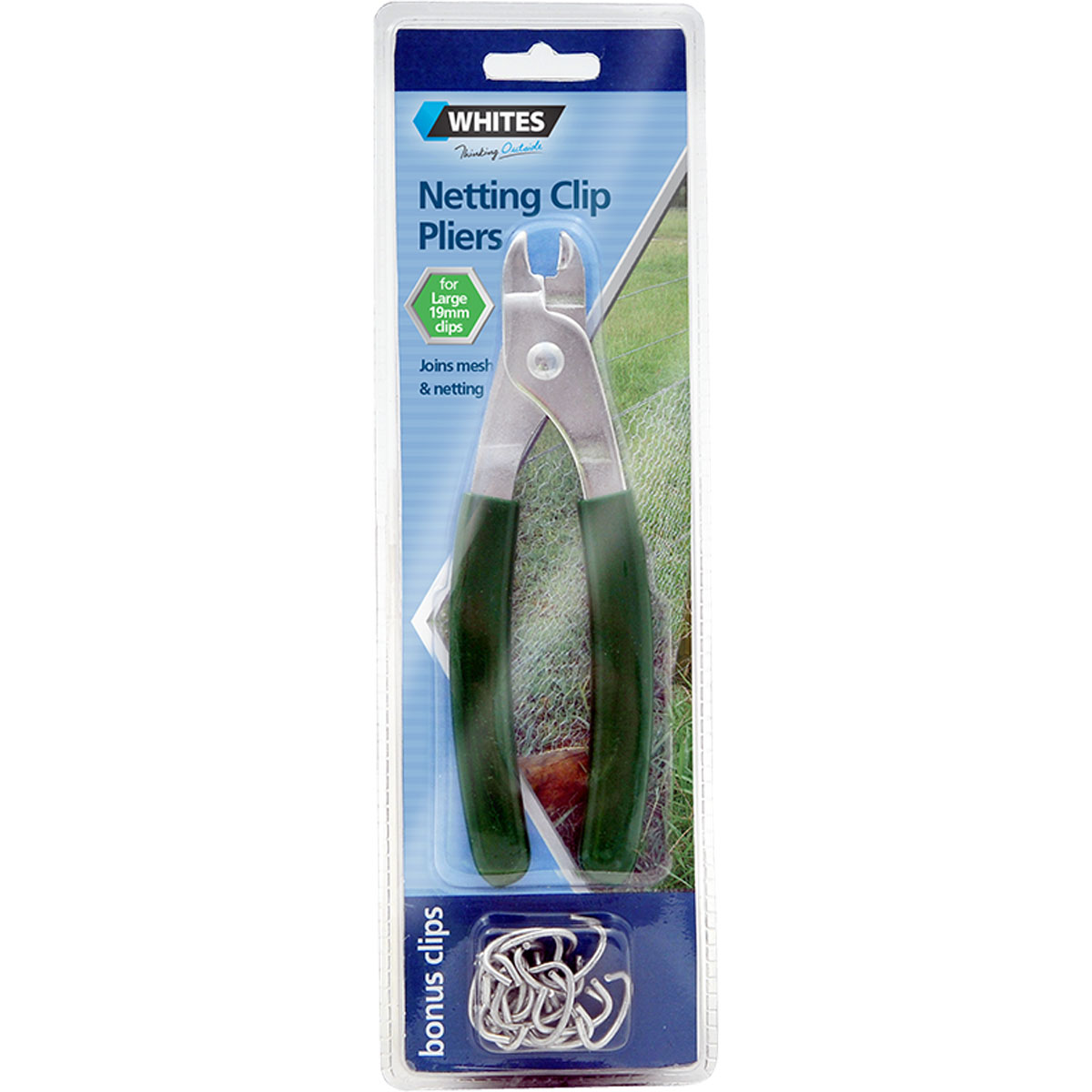12406 netting clip pliers green handle