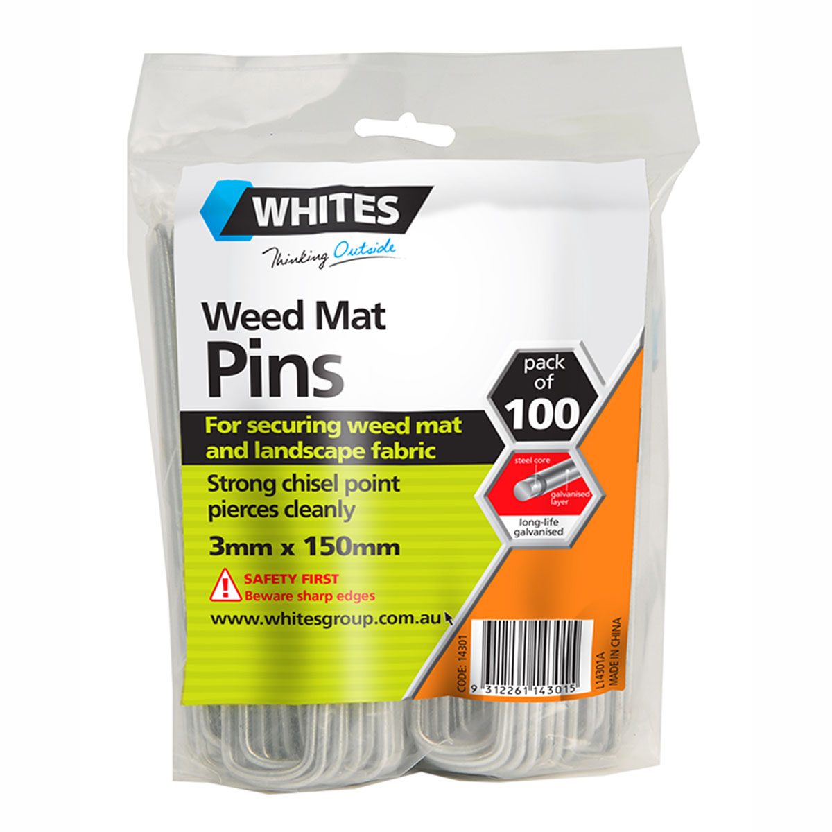 14301 weed mat pins