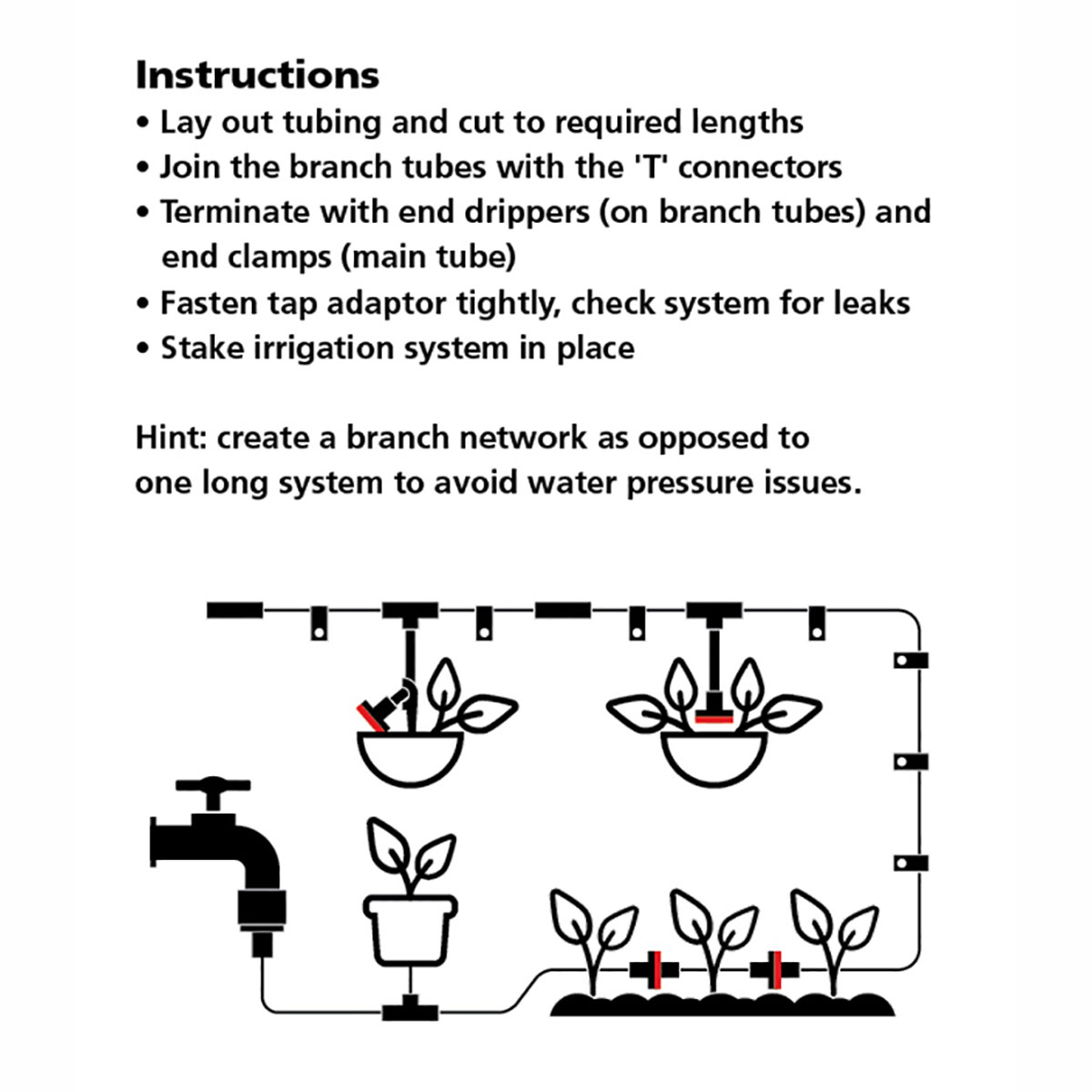 Garden Up Irrigation Dripper Kit instructions