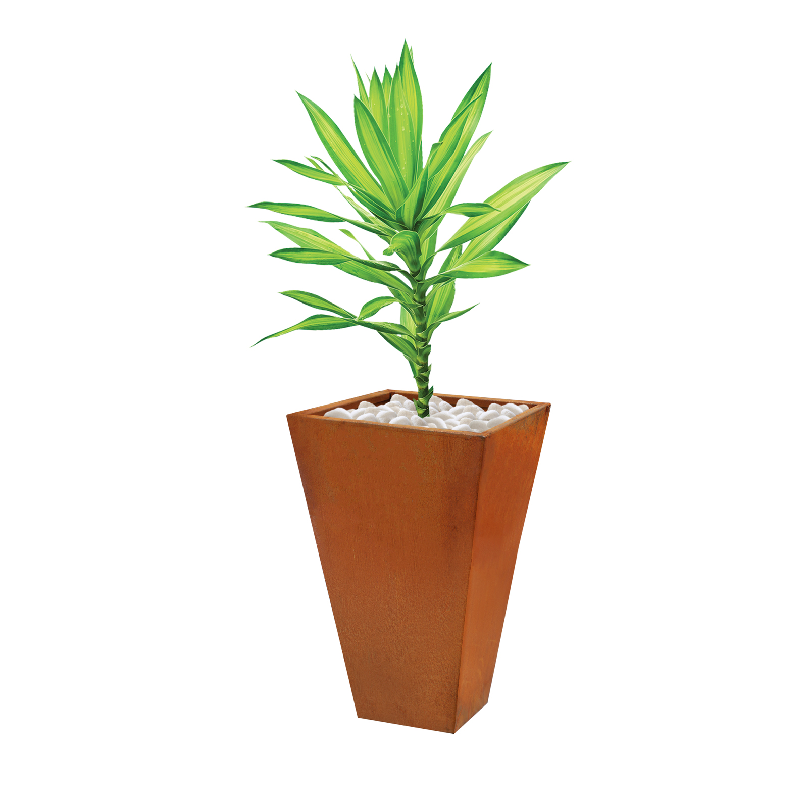 18487 casa planter with plants 350x350x700