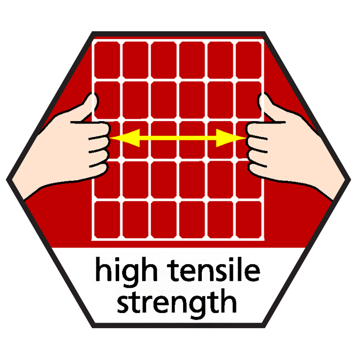 supa-net high tensile strength