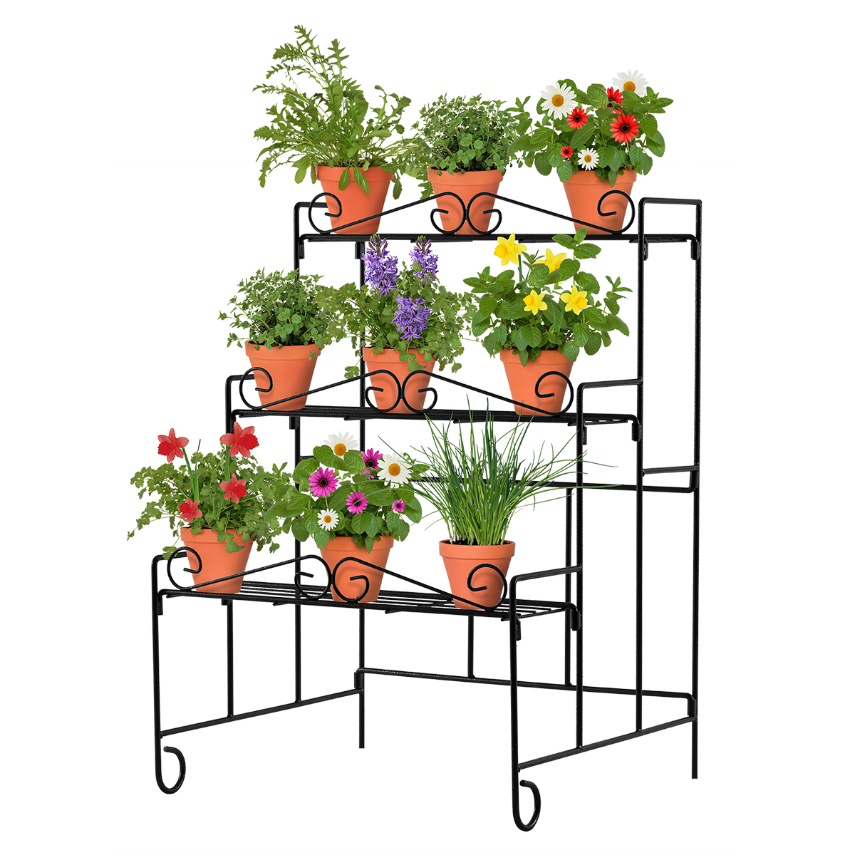 18197 Plant Stand Wall with pot plants
