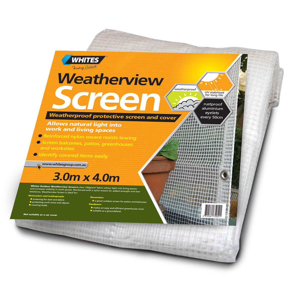 75054 - Weatherview screen 3.0 x 4.0m